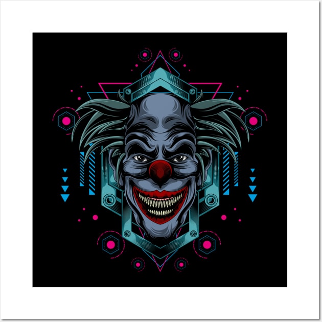 creepy clown Wall Art by sugiartoss_